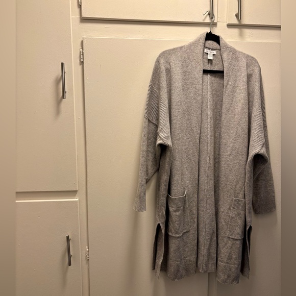 Spirit Wool Cashmere Wrap Cardigan | Athleta | Heather Gray | 2X | NWOT - Picture 12 of 13